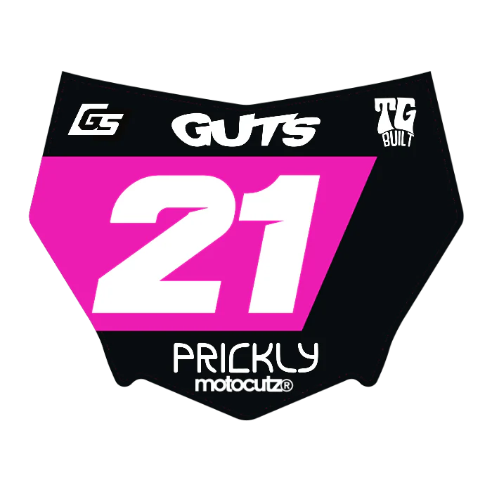 CUSTOM MOTOCUTZ FRONT PLATE DECAL