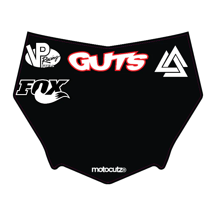 CUSTOM MOTOCUTZ FRONT PLATE DECAL