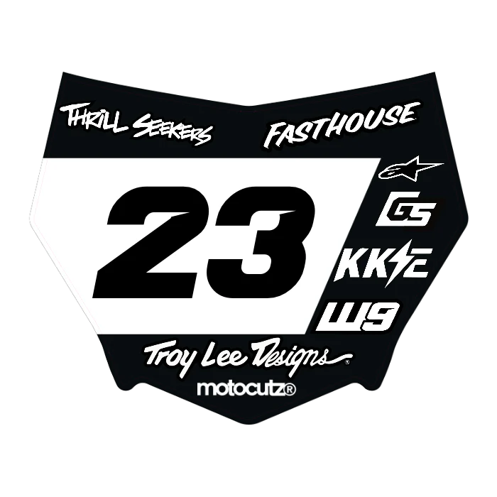 CUSTOM MOTOCUTZ FRONT PLATE DECAL