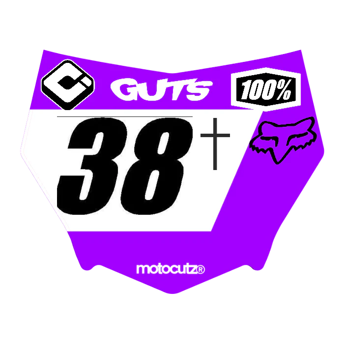CUSTOM MOTOCUTZ FRONT PLATE DECAL