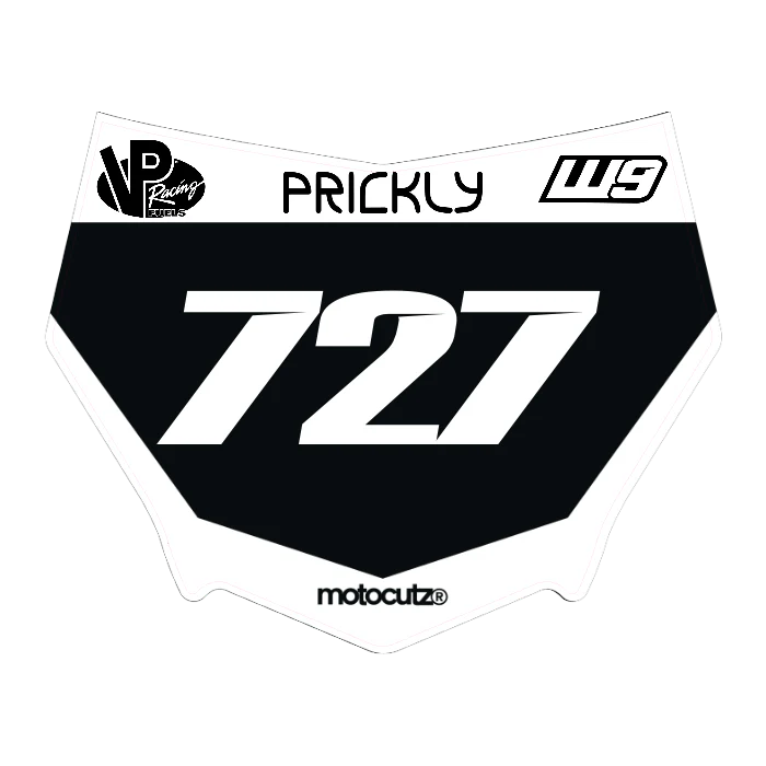 CUSTOM MOTOCUTZ FRONT PLATE DECAL