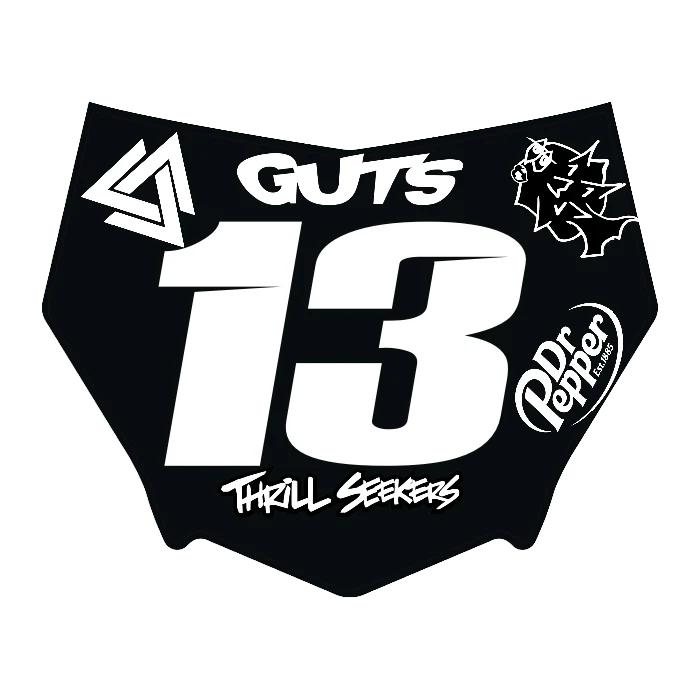 CUSTOM MOTOCUTZ FRONT PLATE DECAL