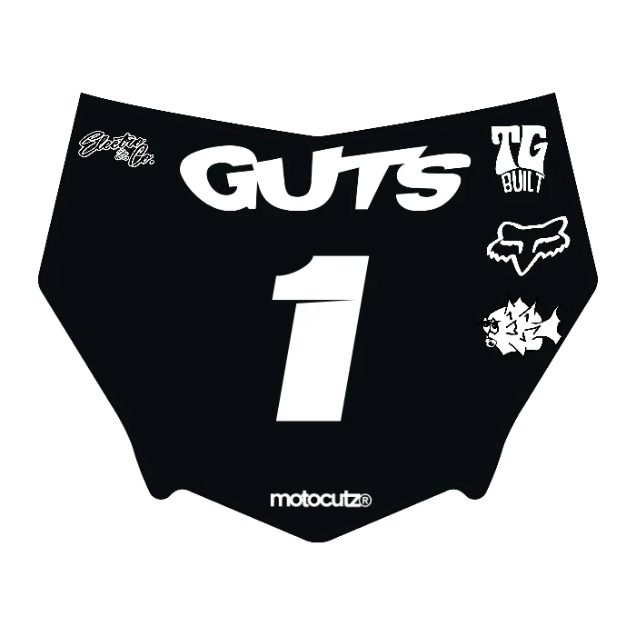 CUSTOM MOTOCUTZ FRONT PLATE DECAL