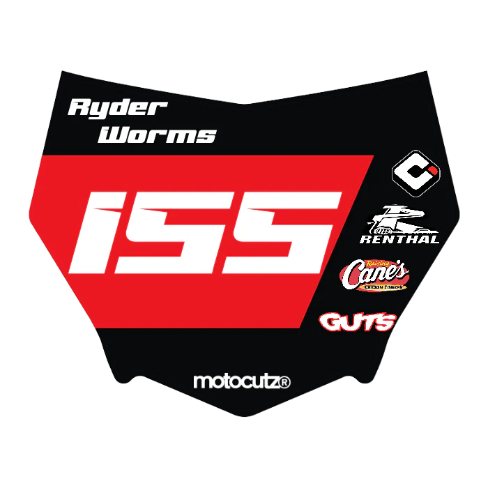 CUSTOM MOTOCUTZ FRONT PLATE DECAL
