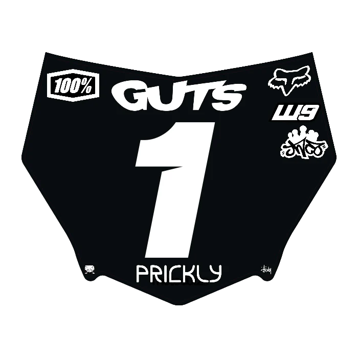 CUSTOM MOTOCUTZ FRONT PLATE DECAL