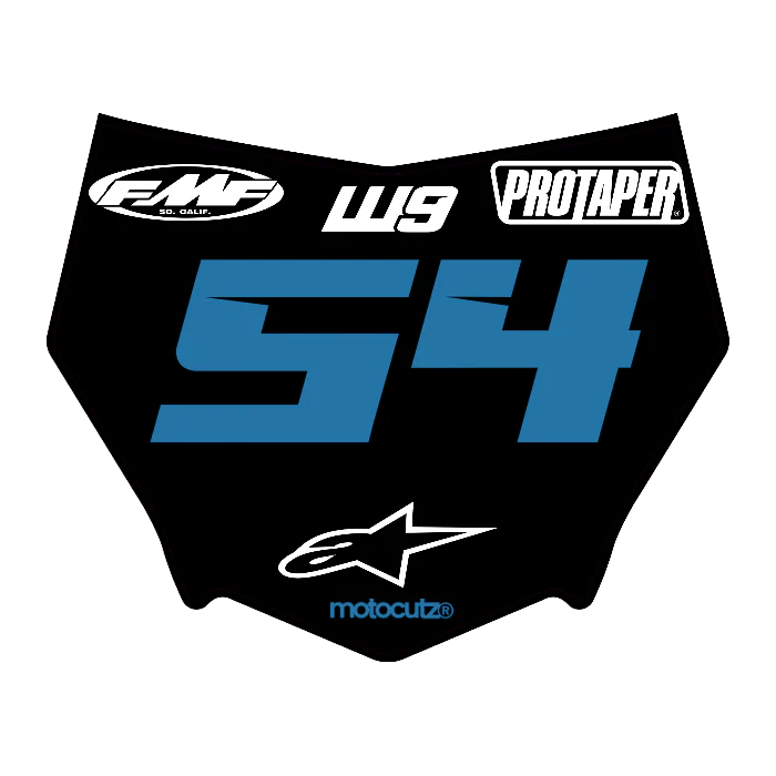 CUSTOM MOTOCUTZ FRONT PLATE DECAL