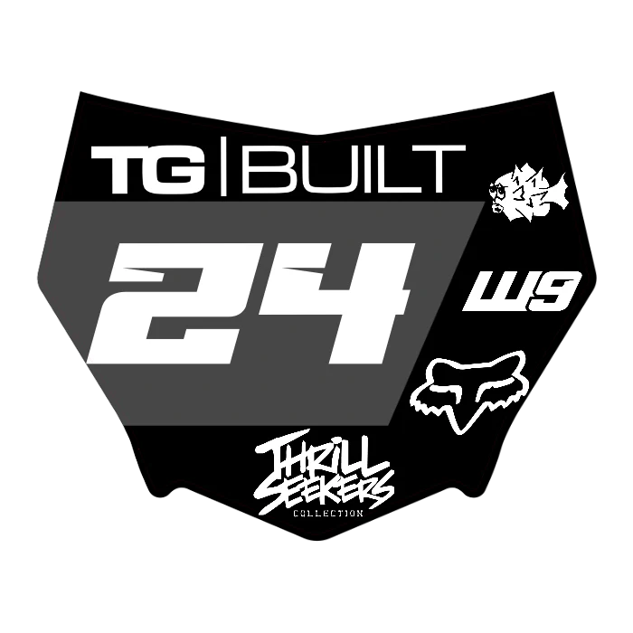 CUSTOM MOTOCUTZ FRONT PLATE DECAL
