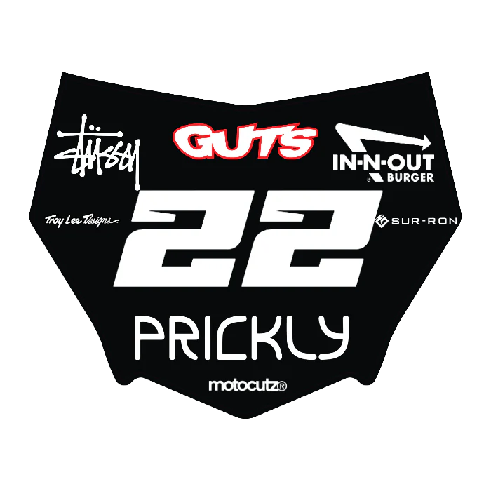 CUSTOM MOTOCUTZ FRONT PLATE DECAL