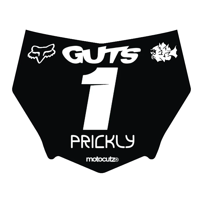 CUSTOM MOTOCUTZ FRONT PLATE DECAL