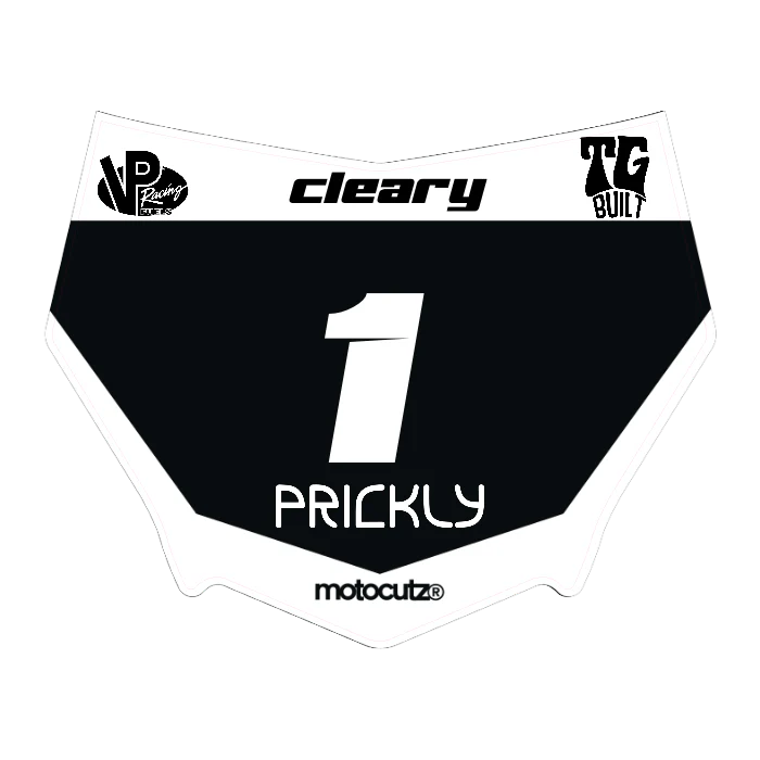 CUSTOM MOTOCUTZ FRONT PLATE DECAL