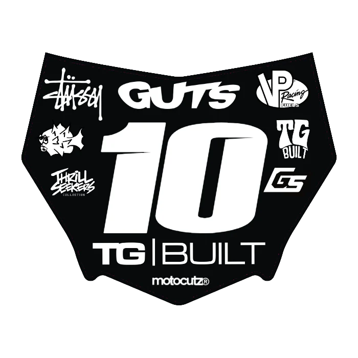 CUSTOM MOTOCUTZ FRONT PLATE DECAL