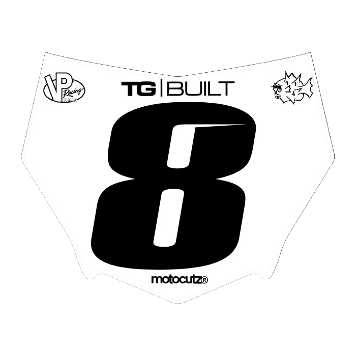 CUSTOM MOTOCUTZ FRONT PLATE DECAL