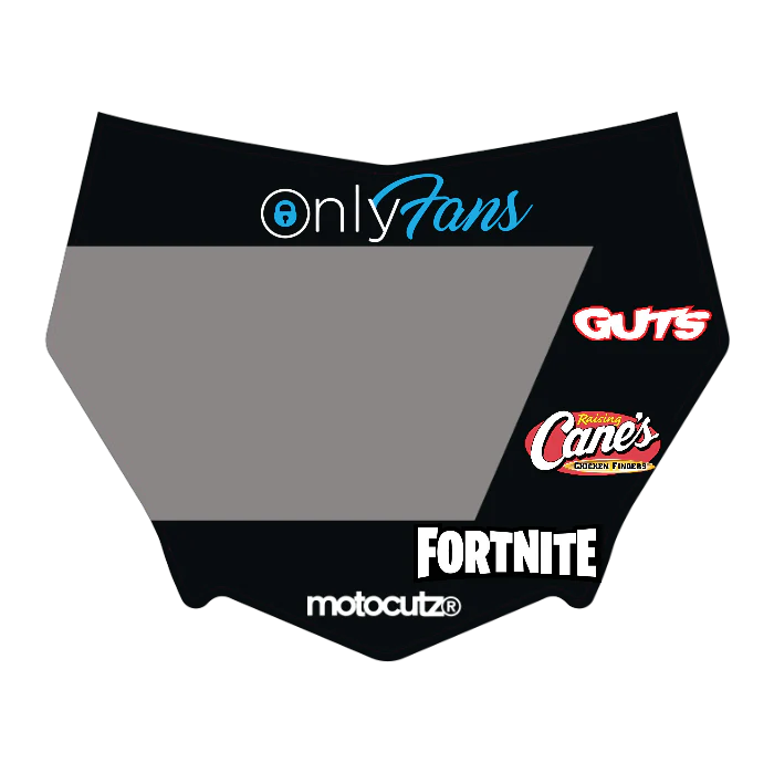 CUSTOM MOTOCUTZ FRONT PLATE DECAL