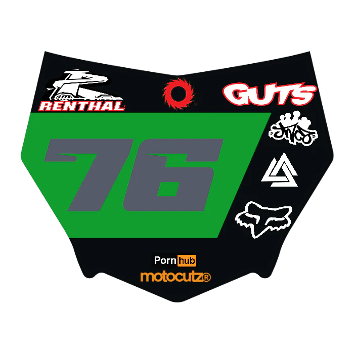 CUSTOM MOTOCUTZ FRONT PLATE DECAL