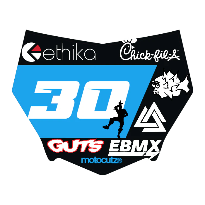 CUSTOM MOTOCUTZ FRONT PLATE DECAL