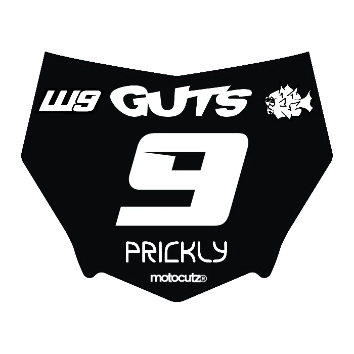 CUSTOM MOTOCUTZ FRONT PLATE DECAL