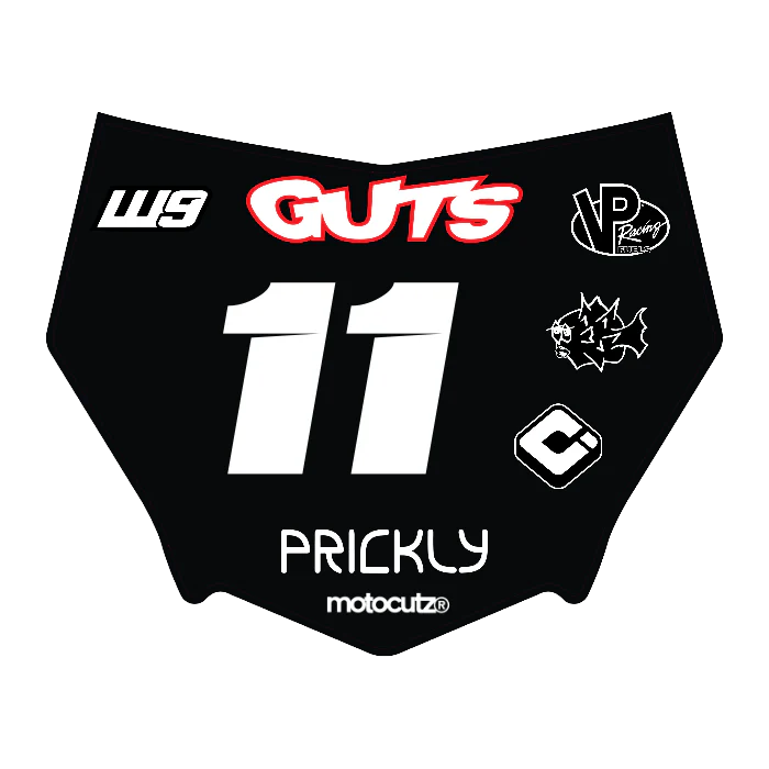 CUSTOM MOTOCUTZ FRONT PLATE DECAL