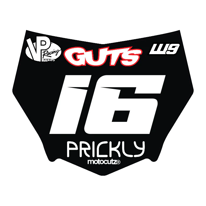 CUSTOM MOTOCUTZ FRONT PLATE DECAL