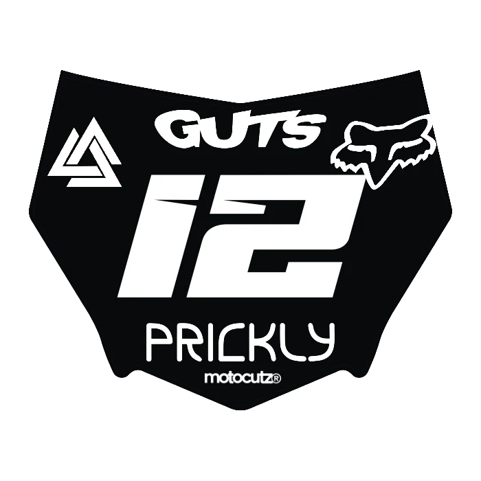 CUSTOM MOTOCUTZ FRONT PLATE DECAL