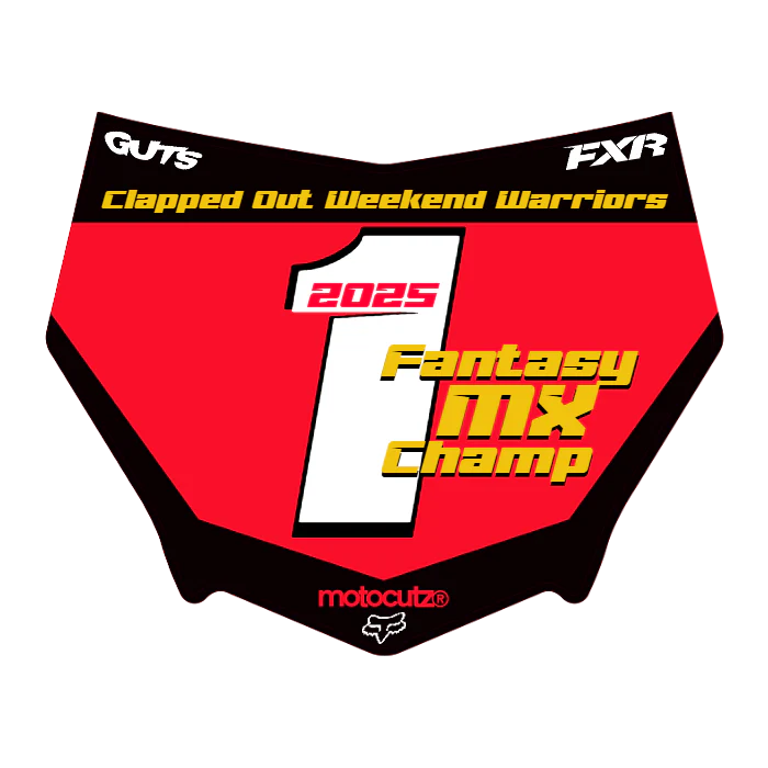 CUSTOM MOTOCUTZ FRONT PLATE DECAL