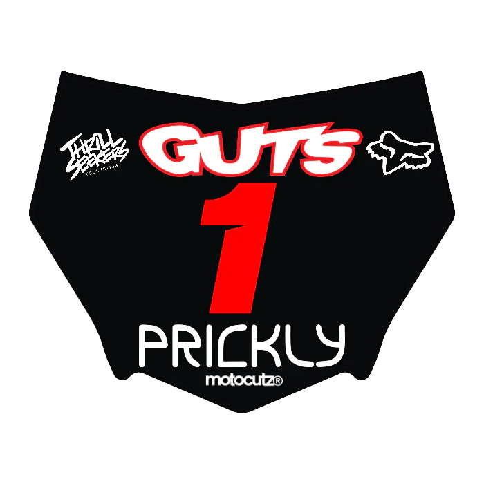 CUSTOM MOTOCUTZ FRONT PLATE DECAL