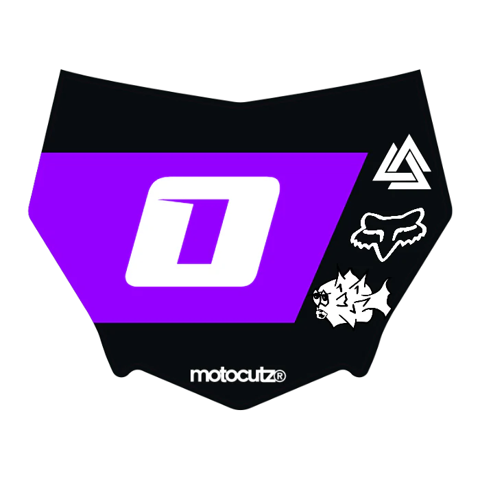 CUSTOM MOTOCUTZ FRONT PLATE DECAL