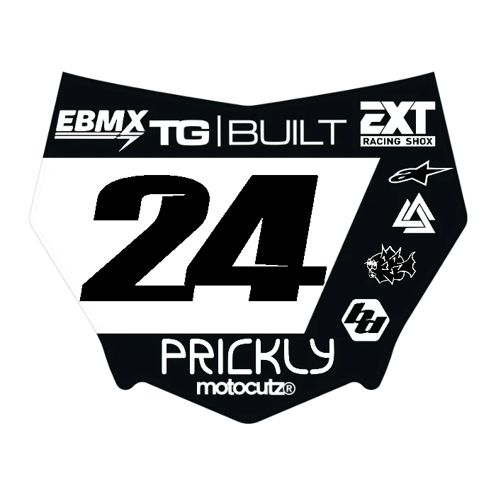 CUSTOM MOTOCUTZ FRONT PLATE DECAL