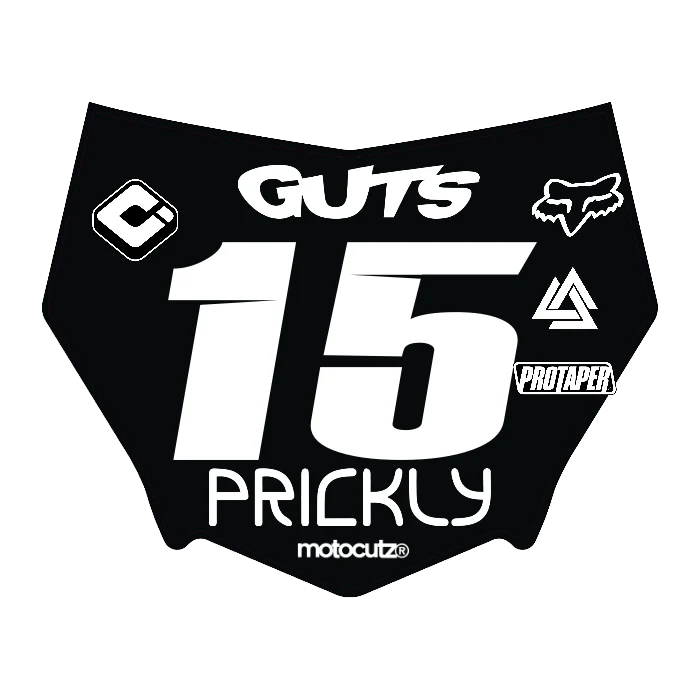 CUSTOM MOTOCUTZ FRONT PLATE DECAL