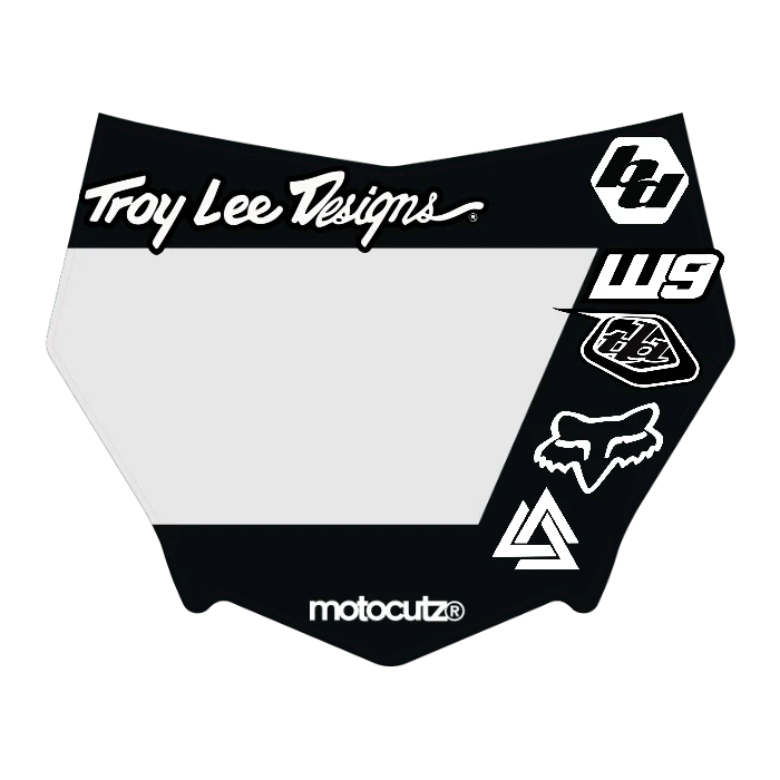CUSTOM MOTOCUTZ FRONT PLATE DECAL