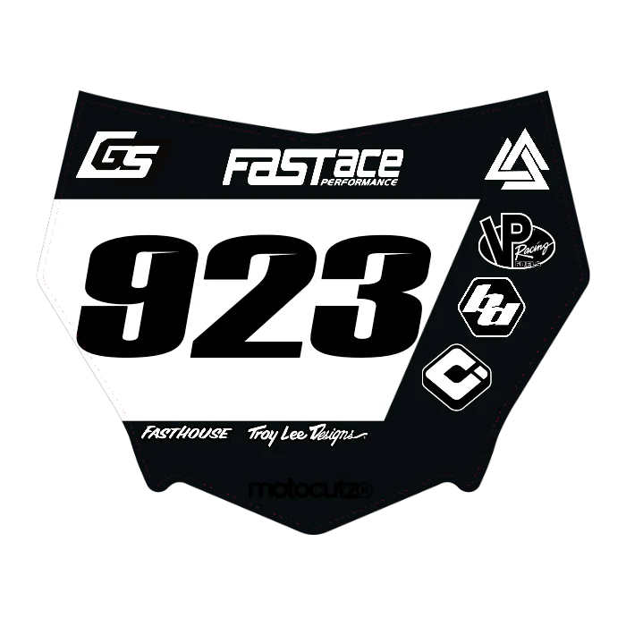 CUSTOM MOTOCUTZ FRONT PLATE DECAL