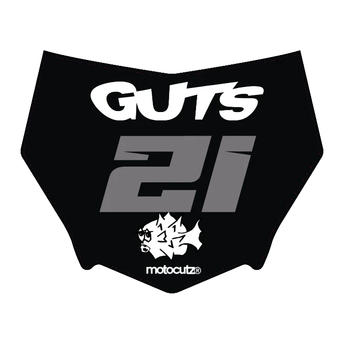 CUSTOM MOTOCUTZ FRONT PLATE DECAL