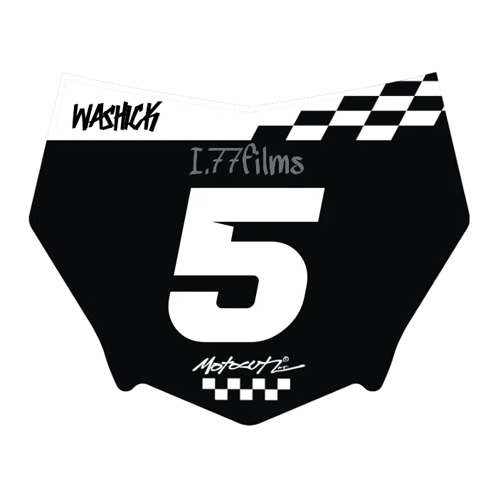 CUSTOM MOTOCUTZ FRONT PLATE DECAL