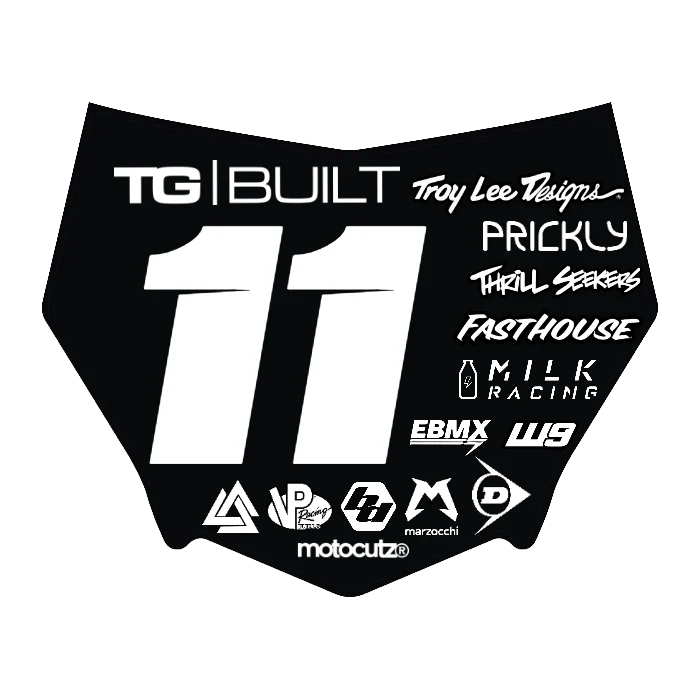 CUSTOM MOTOCUTZ FRONT PLATE DECAL