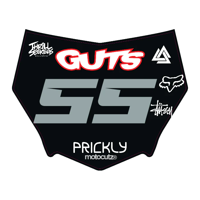 CUSTOM MOTOCUTZ FRONT PLATE DECAL