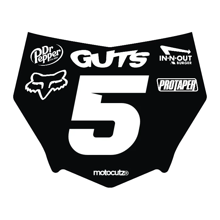 CUSTOM MOTOCUTZ FRONT PLATE DECAL
