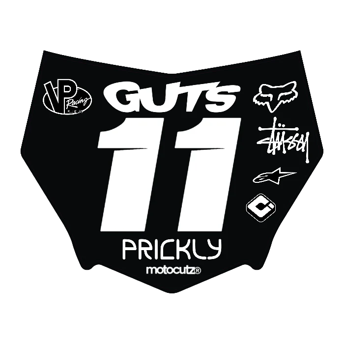 CUSTOM MOTOCUTZ FRONT PLATE DECAL