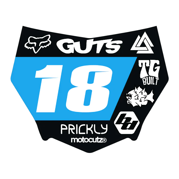 CUSTOM MOTOCUTZ FRONT PLATE DECAL