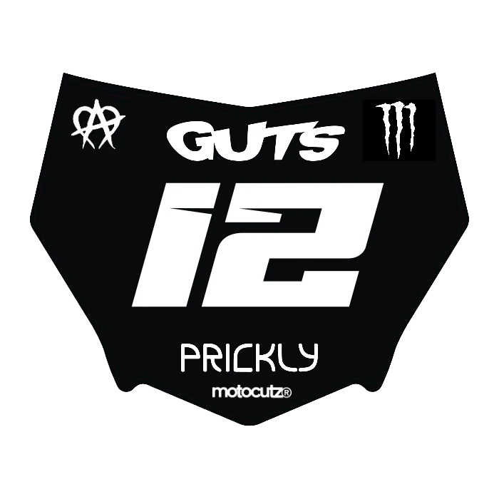CUSTOM MOTOCUTZ FRONT PLATE DECAL