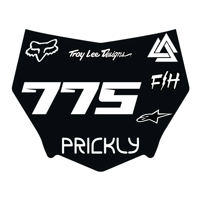CUSTOM MOTOCUTZ FRONT PLATE DECAL