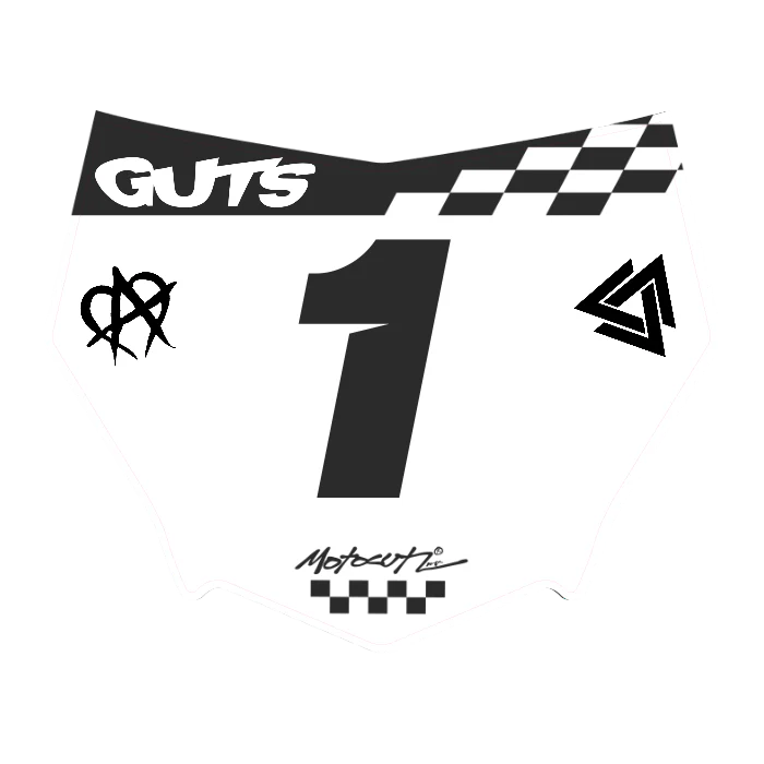 CUSTOM MOTOCUTZ FRONT PLATE DECAL