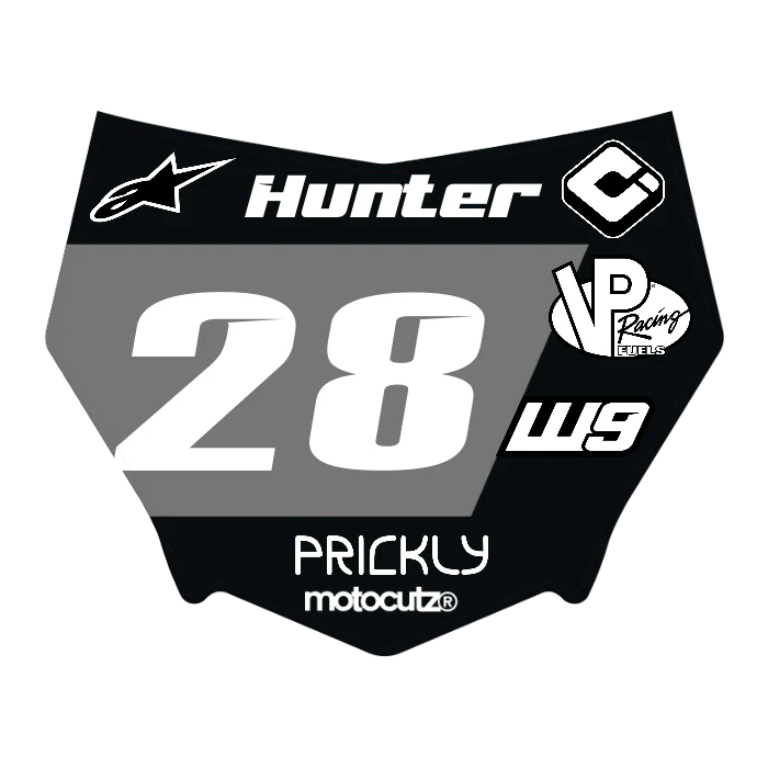 CUSTOM MOTOCUTZ FRONT PLATE DECAL