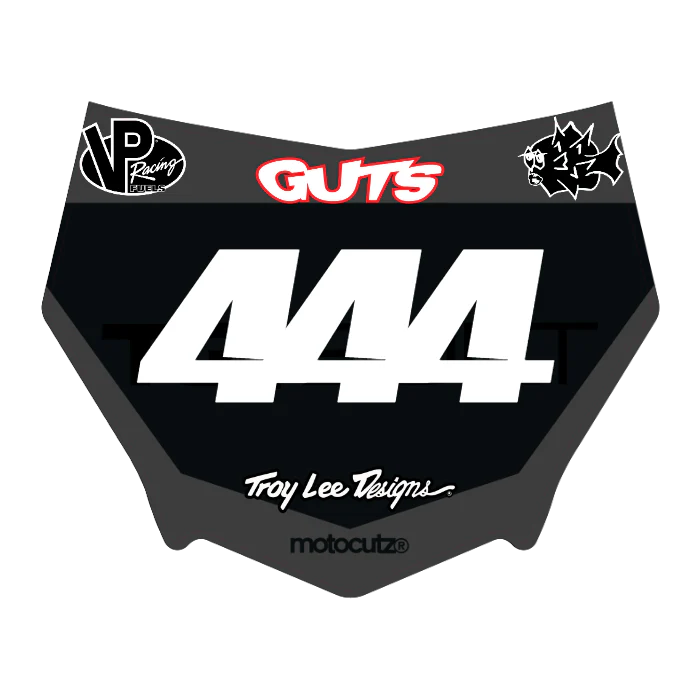 CUSTOM MOTOCUTZ FRONT PLATE DECAL