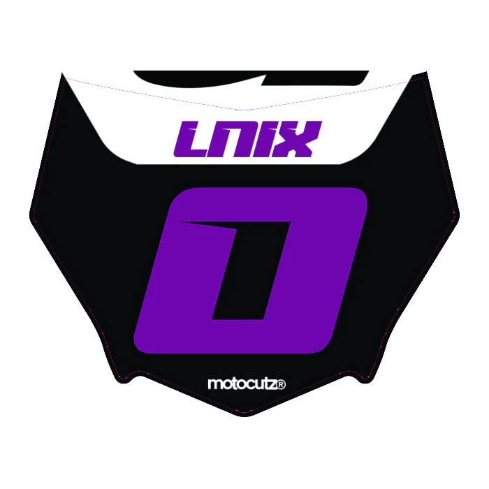 CUSTOM MOTOCUTZ FRONT PLATE DECAL