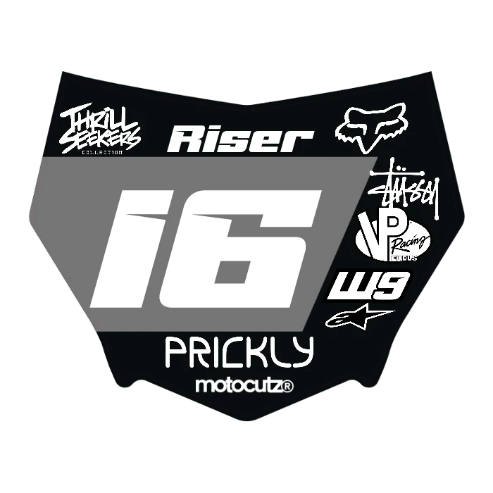 CUSTOM MOTOCUTZ FRONT PLATE DECAL