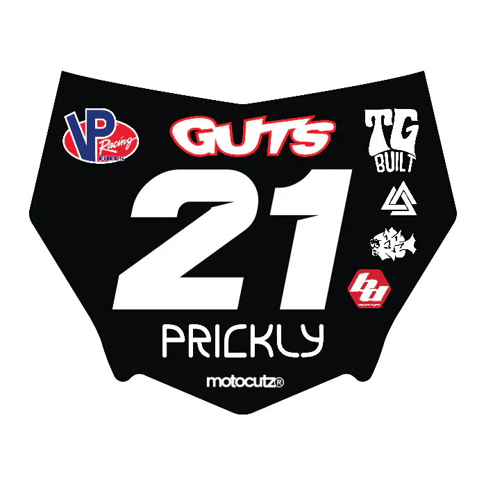 CUSTOM MOTOCUTZ FRONT PLATE DECAL
