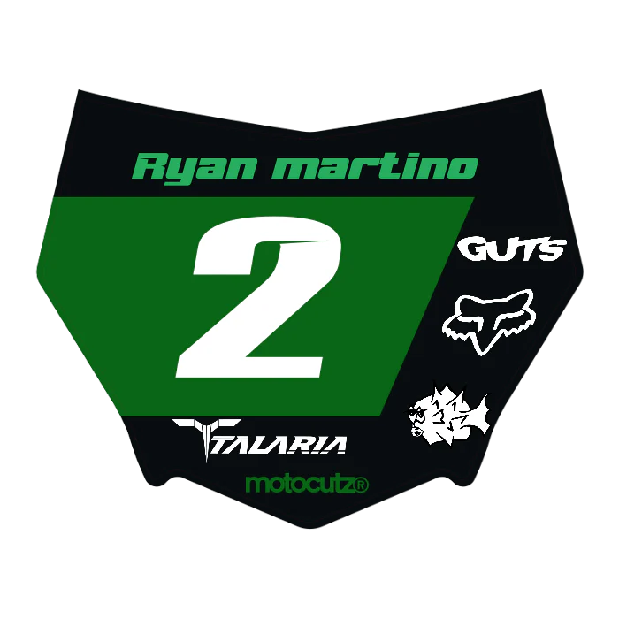 CUSTOM MOTOCUTZ FRONT PLATE DECAL