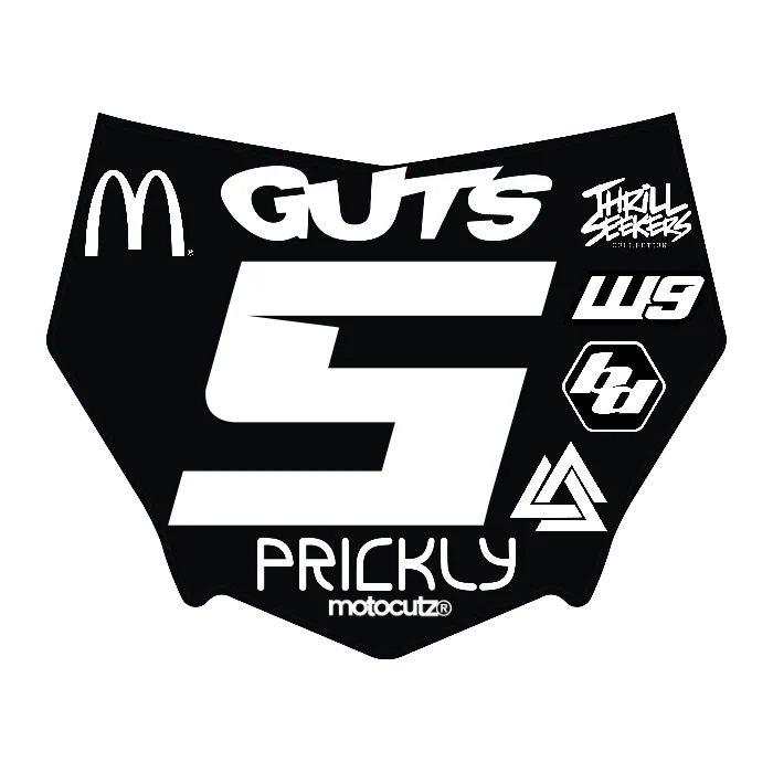 CUSTOM MOTOCUTZ FRONT PLATE DECAL