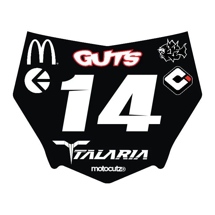 CUSTOM MOTOCUTZ FRONT PLATE DECAL