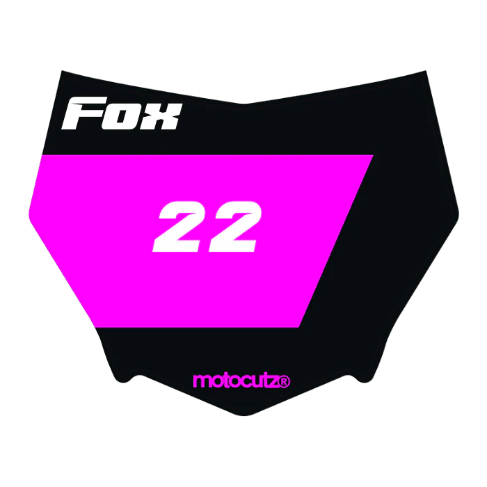 CUSTOM MOTOCUTZ FRONT PLATE DECAL