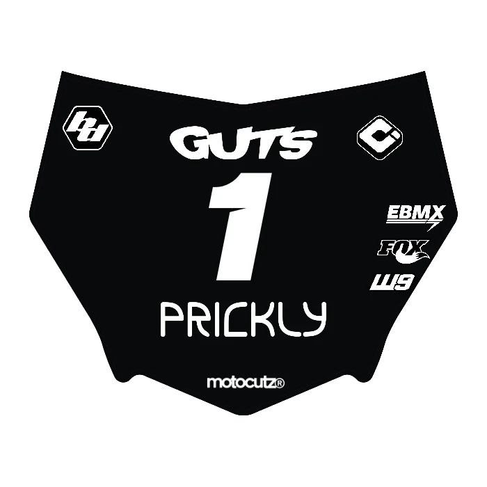 CUSTOM MOTOCUTZ FRONT PLATE DECAL